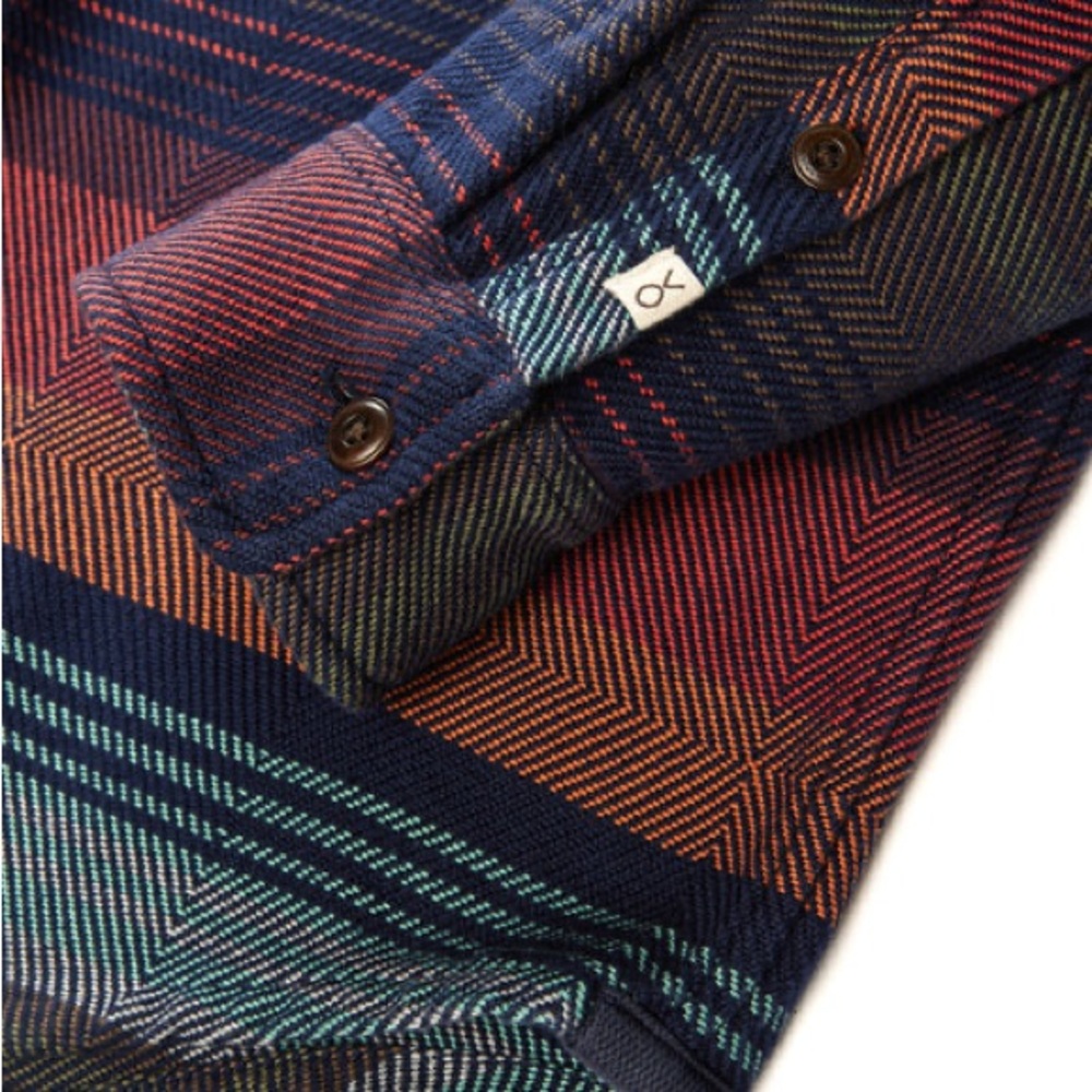 Men’s Outerknown Blanket Shirt - Burnt Sonoran Stripe - Picture 3 of 7